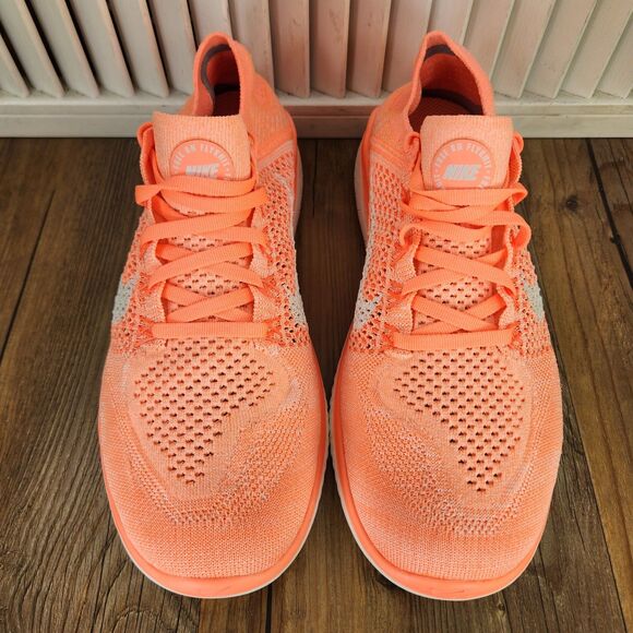 Nike Free RN Flyknit 2018 Womens Size 10 Crimson Pulse Running Shoes 942839-801 - Picture 8 of 9